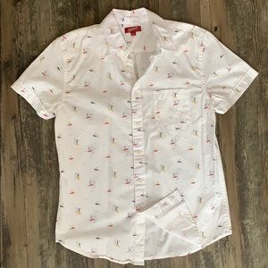Arizona men’s surfer short sleeve button up